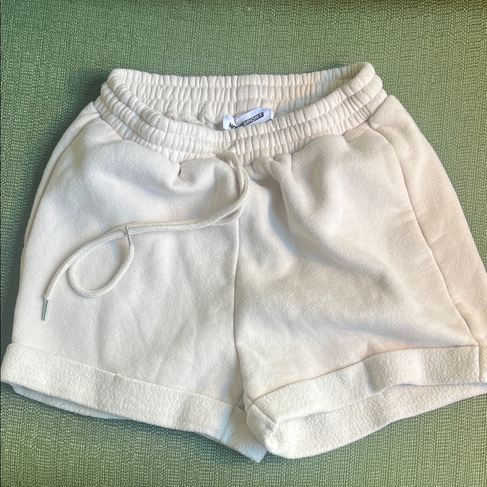 Nova sport Cream Athletic Shorts